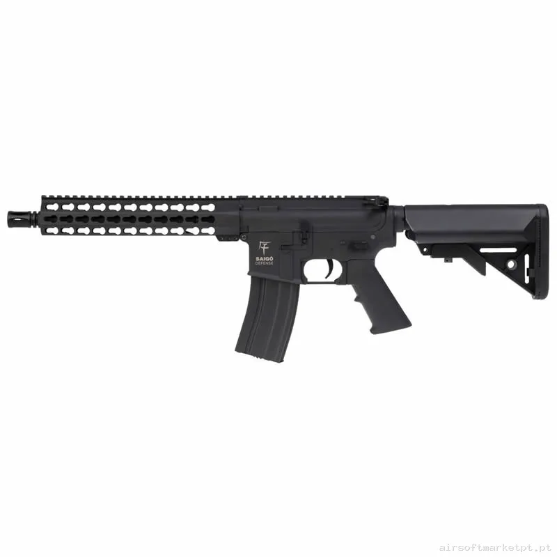 Réplica airsoft AEG M4 Saigo Kenji Zero negra — Rifles de Assalto (AR/M4/AK) — Airsoft Market PT