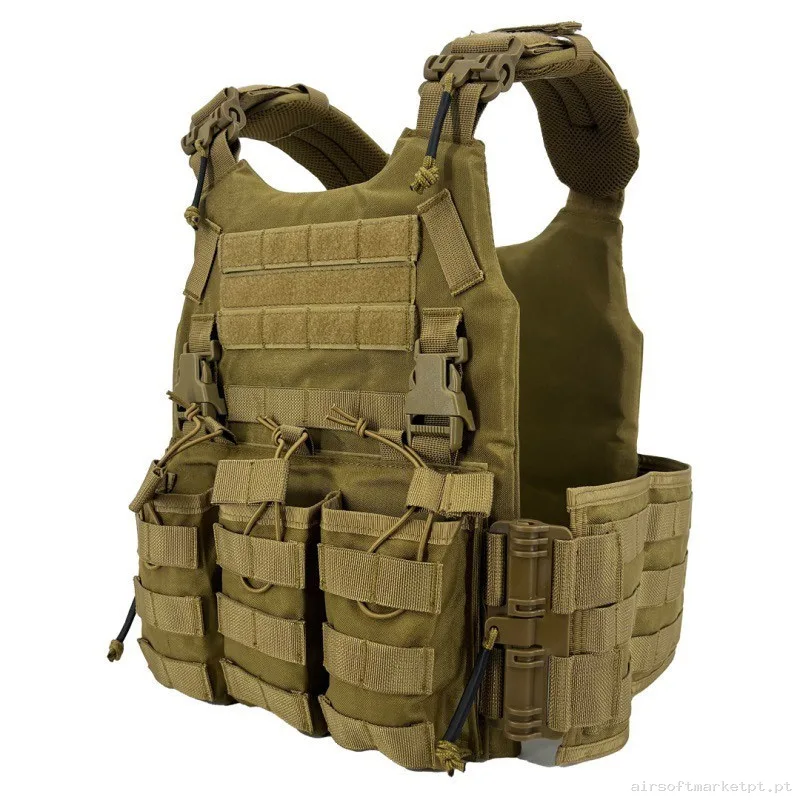 CHALECO FCS SIXMM TAN — Coletes & Rigs — Airsoft Market PT