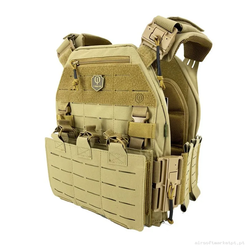 CHALECO CONQUER MQR VEST TAN — Coletes & Rigs — Airsoft Market PT (foto 2)