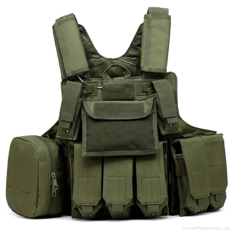 Colete Tático Ciras Oem verde od — Coletes & Rigs — Airsoft Market PT