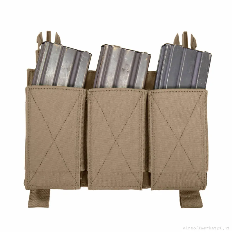 Pouch Magazine Pouch Triple M4/Ak Warrior Assault Elastico Detachable coyote tan — Coletes & Rigs — Airsoft Market PT