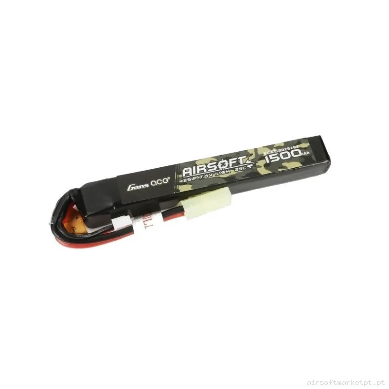 BATERÍA GENS ACE 1500MAH 25C 7.4V STICK TAMIYA — Baterias & Carregadores — Airsoft Market PT