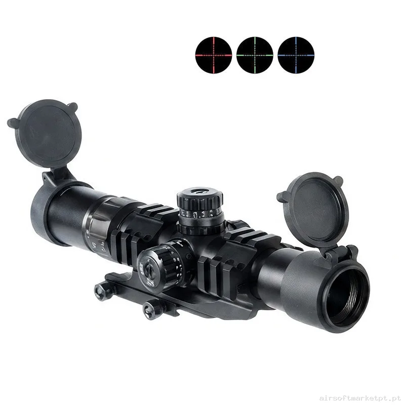 Visor Zasdar 1,5-4x30 mm Mildot Iluminada Ajuste Rápido — Miras & Ópticas — Airsoft Market PT