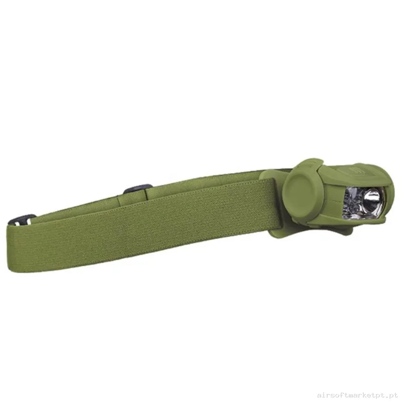 Lanterna de Cabeça Mil-Tec 4 Cores verde od — Lanternas & Lasers — Airsoft Market PT