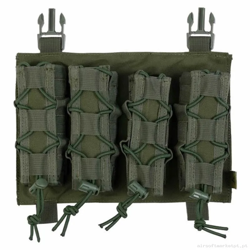 Pouch Magazine Pouch Cuadruple Mp5/Mp7 Delta Tactics Force Detachable verde od — Coletes & Rigs — Airsoft Market PT