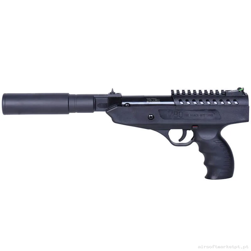 Airgun Mola 4.5mm Pistola BO Manufacture Langley Supressor negra — Pistolas — Airsoft Market PT