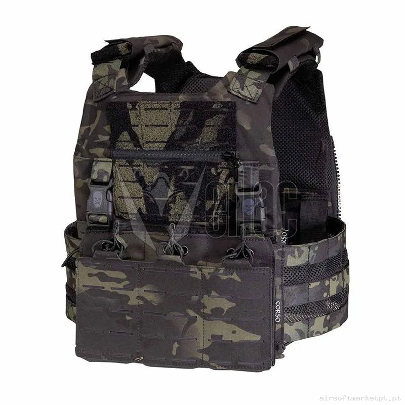CHALECO CORSO DRAKE MK2 MULTICAM BLACK — Coletes & Rigs — Airsoft Market PT