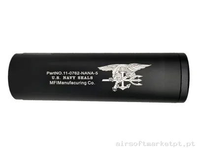 Silenciador curto Navy Seals — Supressores & Tracers — Airsoft Market PT