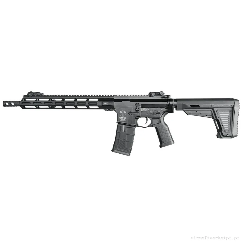 Réplica airsoft AEG M4 ICS EBB Cxp-Mmr Carbine Coronha negra — Rifles de Assalto (AR/M4/AK) — Airsoft Market PT