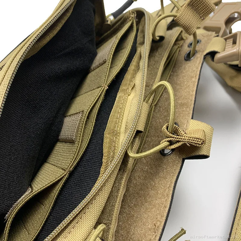 Chaleco Chest Rig Conquer Titan tan — Coletes & Rigs — Airsoft Market PT (foto 4)