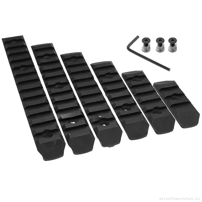 Externo Trilho Keymod Bo Manufacture negro Pack 6u — Acessórios & Componentes — Airsoft Market PT