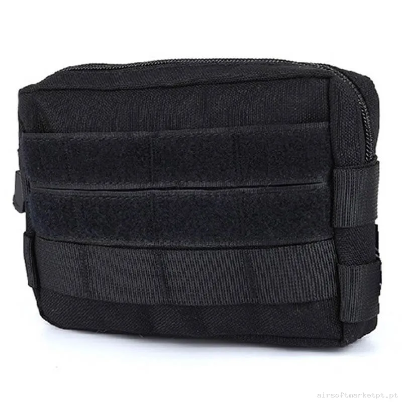 Pouch Multiusos Oem Pequeno C/MOLLE Frontal preto — Coletes & Rigs — Airsoft Market PT