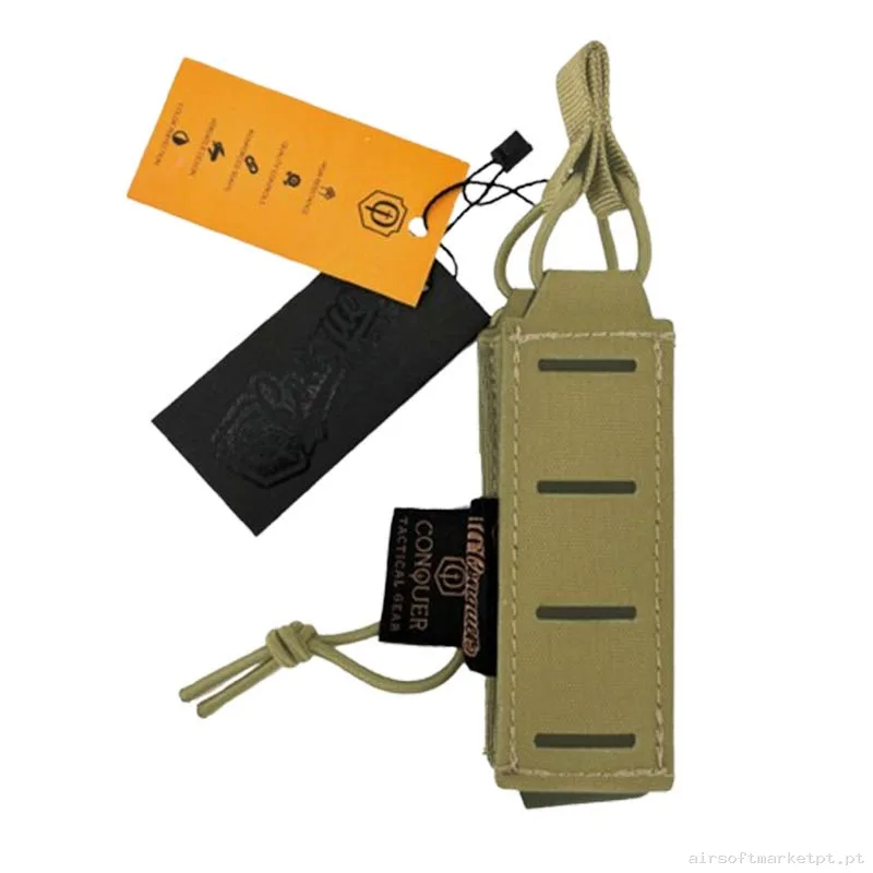 Pouch Magazine Pouch Pistola Conquer Open Top tan — Carregadores / Magazines — Airsoft Market PT