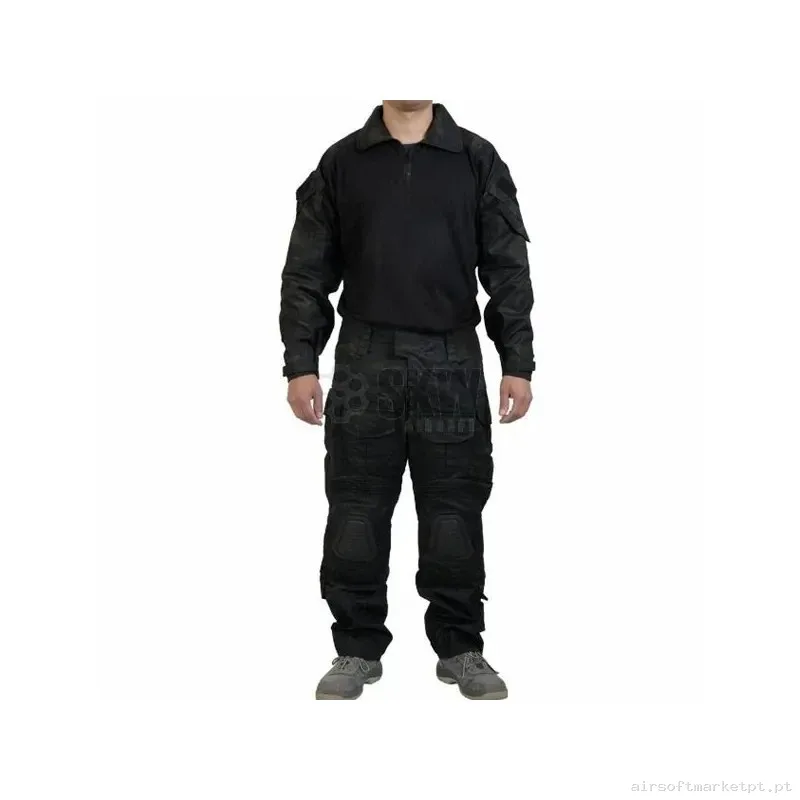 DELTA TACTICS UNIFORME DE COMBATE MULTICAM BLACK - M — Vestuário (Fardas) — Airsoft Market PT