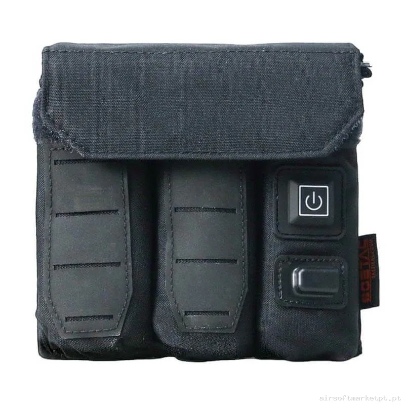 Pouch Portacargador Triple Pistola Sistema Calentador Soetac Negro — Coletes & Rigs — Airsoft Market PT