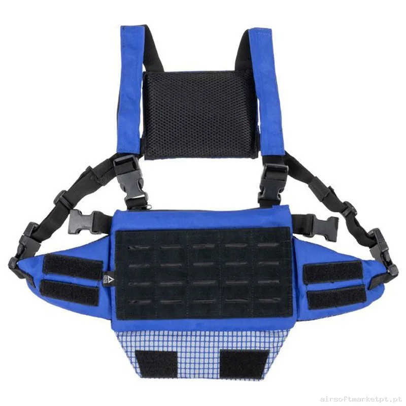Chaleco Chest Rig Delta Tactics Speedsoft V1 Azul — Coletes & Rigs — Airsoft Market PT