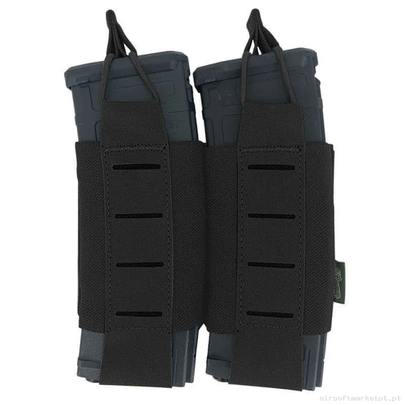 Pouch Portacargador Tegris Doble M4 Conquer Negro — Coletes & Rigs — Airsoft Market PT