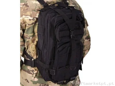 Mochila Combate Compact Delta Tactics Preto — Sacos & Mochilas — Airsoft Market PT