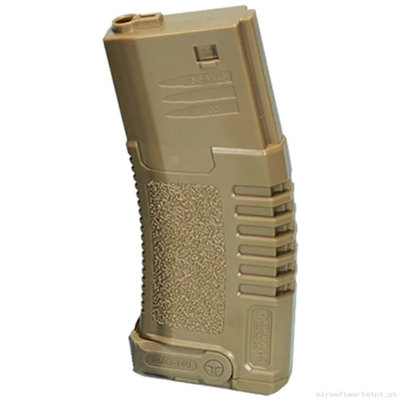 Magazine Réplica Midcap M4 Ares Amoeba Polimero 140 Bbs tan — Carregadores / Magazines — Airsoft Market PT