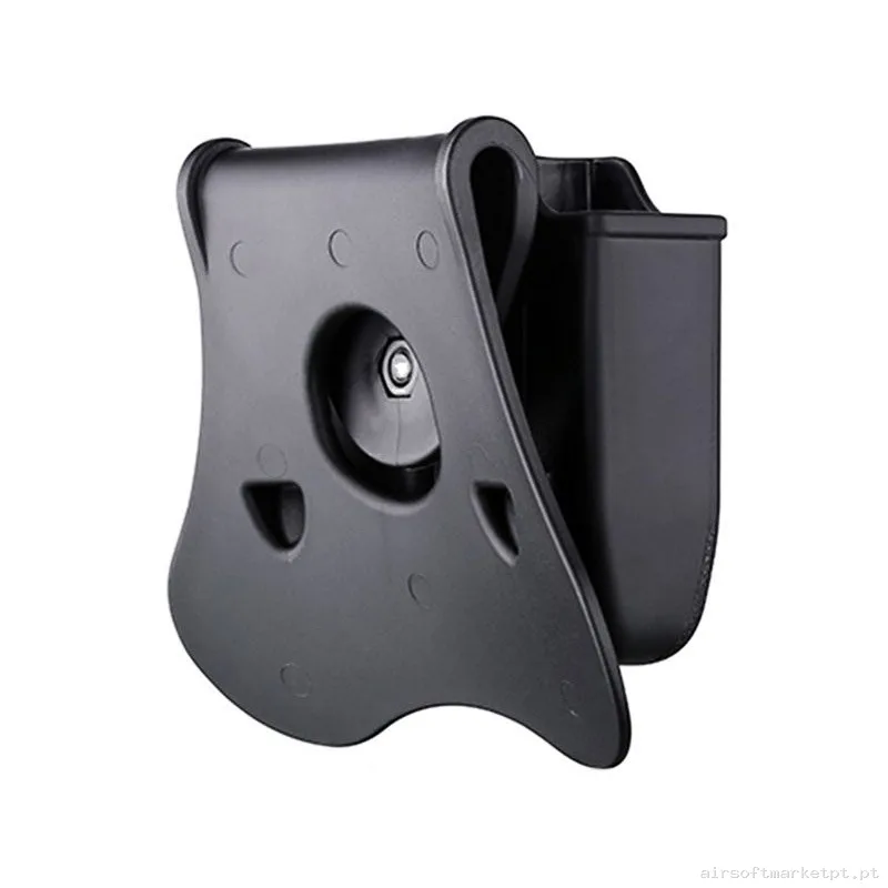 Portacargador Doble Pistola Rigida Amomax G17-18-19 Negra — Coletes & Rigs — Airsoft Market PT (foto 2)