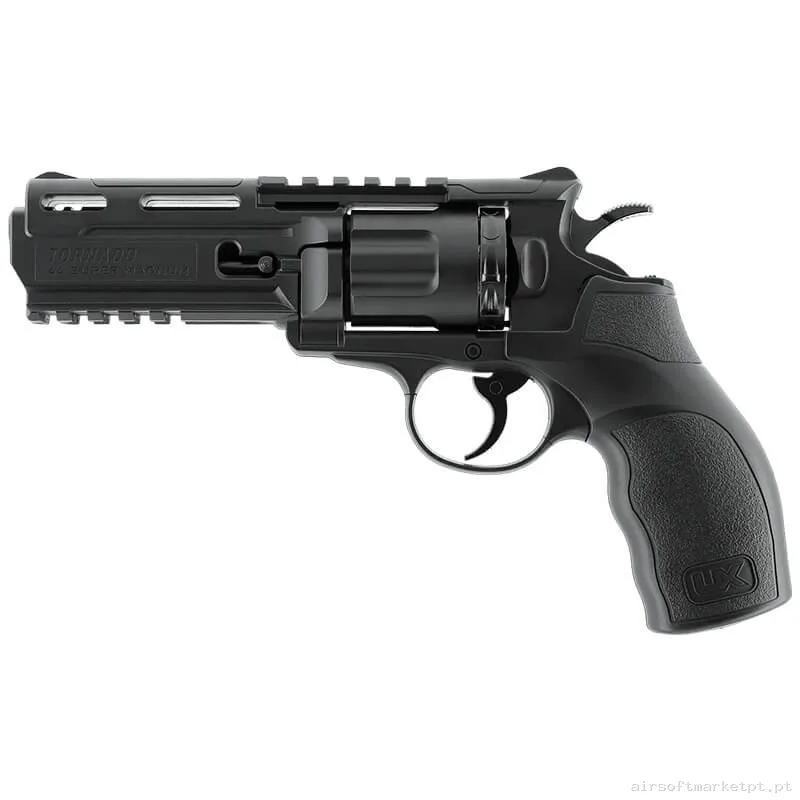 Airgun CO2 4.5mm Revólver Umarex Tornado negra — Pistolas — Airsoft Market PT