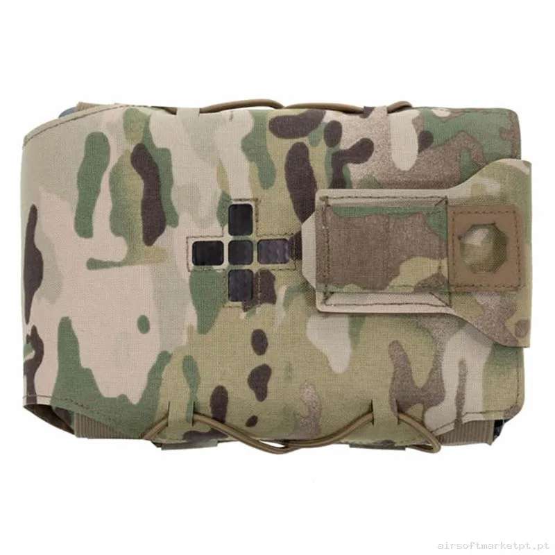Pouch Medico Warrior Assault Láser Cut Large Horizontal Individual First Aid Ifak multicam — Coletes & Rigs — Airsoft Market PT