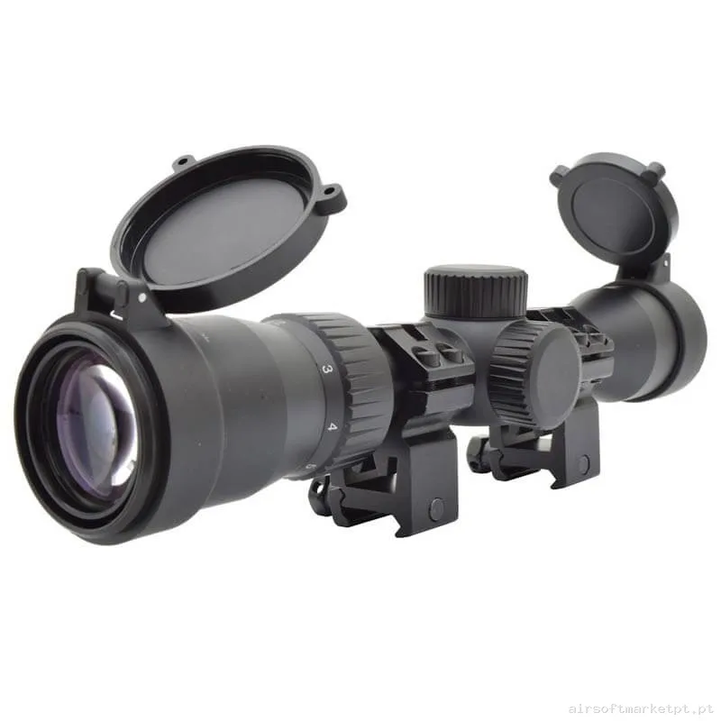 Mira telescópica 2-7X32 Js Tactical Scope Zoom negro — Miras & Ópticas — Airsoft Market PT
