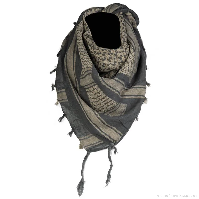 Lenço Tático Mil-Tec Palestino Shemagh preto/Verde Fg — Vestuário (Fardas) — Airsoft Market PT