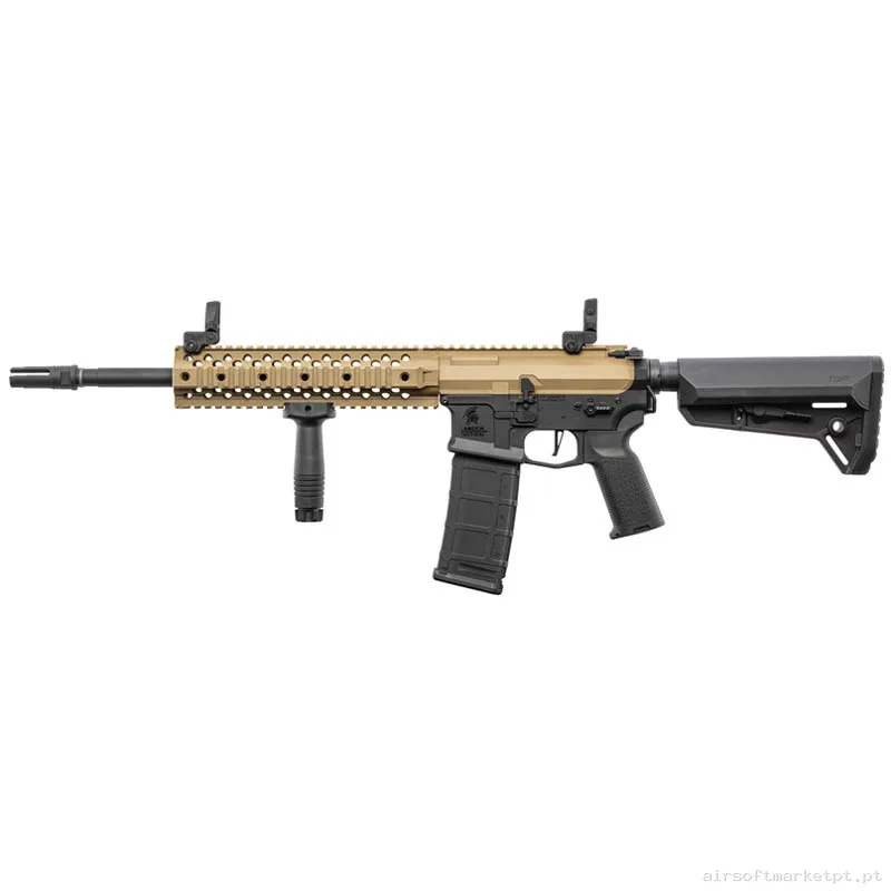 Réplica AEG M4 Lancer Tactical LT-12 Gen.2 M4 Nsr RIS Evo Combo Bitono preto/Tan — Rifles de Assalto (AR/M4/AK) — Airsoft Market PT