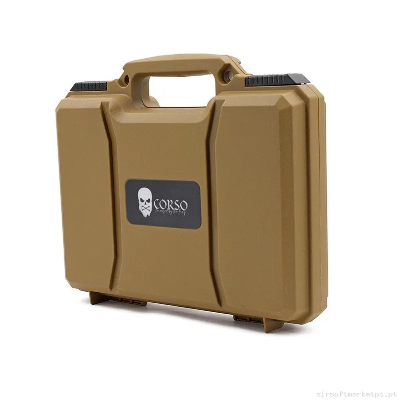 MALETÍN PISTOLA CORSO RIGIDO CORSAIR 29CM COYOTE — Sacos & Mochilas — Airsoft Market PT