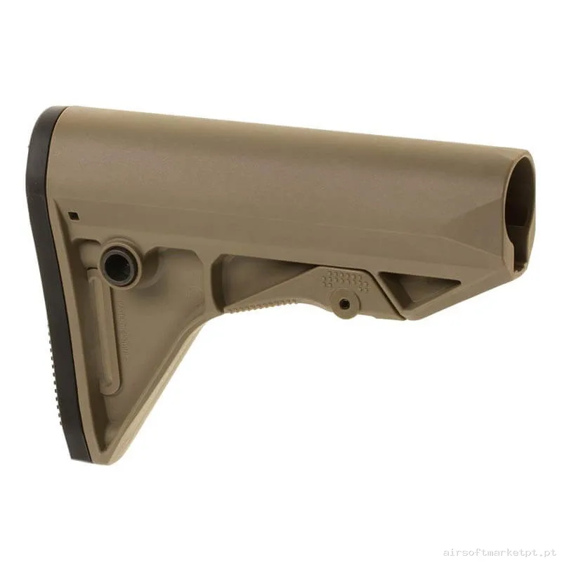 Externo Coronha PTS Enhanced Polymer Stock Compact Dark Earth — Acessórios & Componentes — Airsoft Market PT