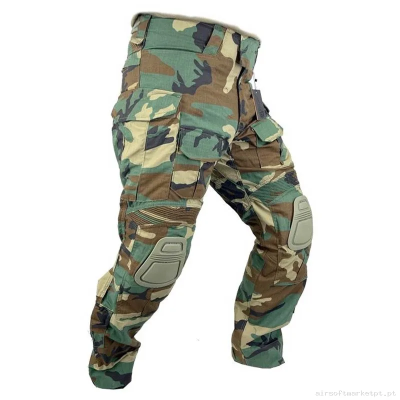 Calças de Combate Conquer Dlx Pant Woodland — Vestuário (Fardas) — Airsoft Market PT
