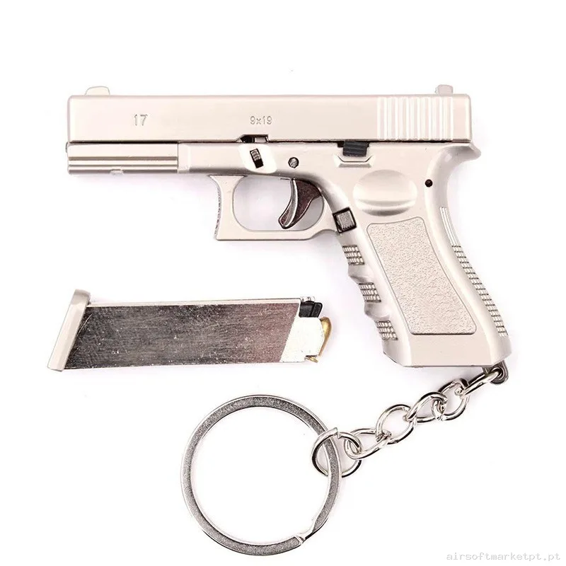 Llavero Funcional Pistola G17 7 Cm Plateada — Acessórios & Componentes — Airsoft Market PT (foto 4)