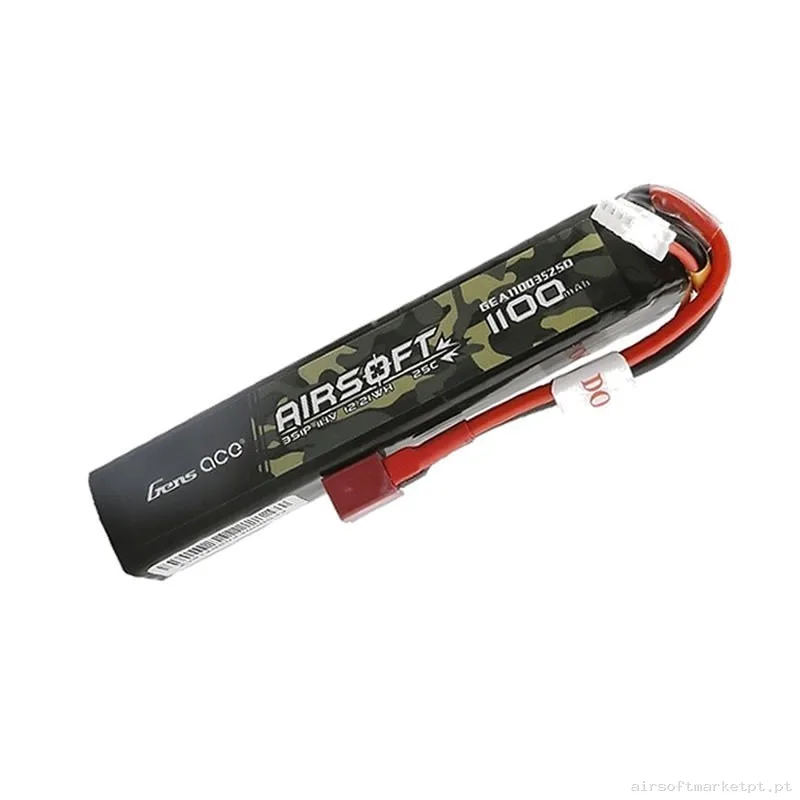 BATERÍA INTELIGENTE GENS ACE 1100MAH 25C 11.1V STICK TDEAN — Baterias & Carregadores — Airsoft Market PT