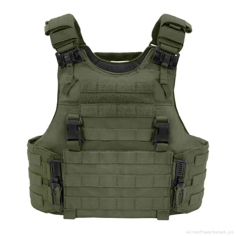 Colete Qrc Porta Placas Warrior Assault Quad Release Plate Carrier verde od — Coletes & Rigs — Airsoft Market PT