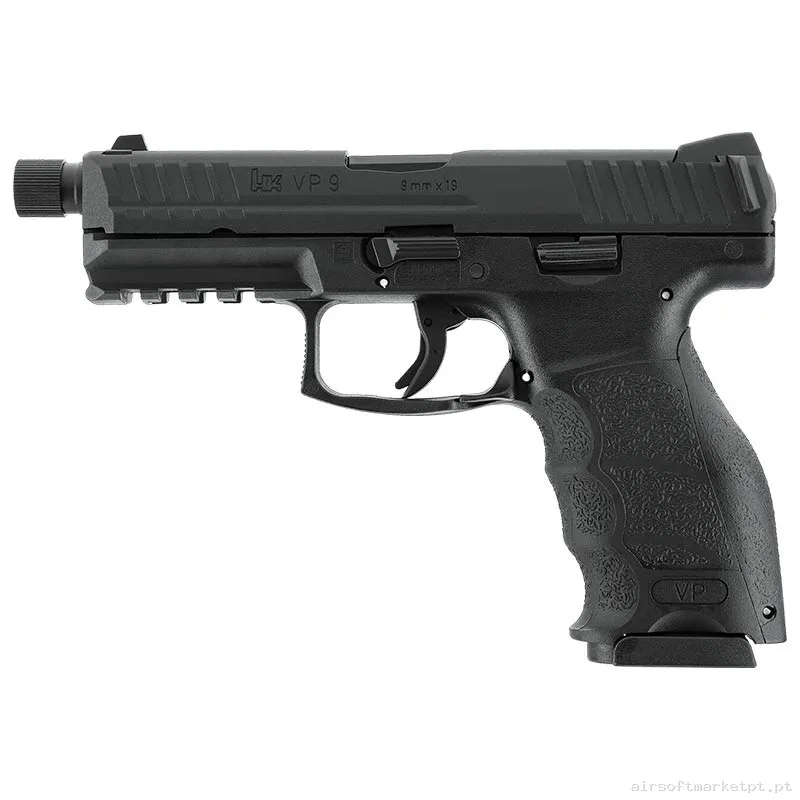 Réplica GBB Pistola VP9 Tactical Umarex H&K negra — Pistolas — Airsoft Market PT