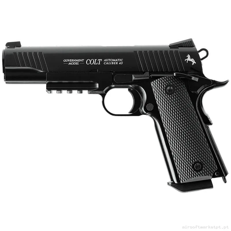 Airgun CO2 4.5mm Pistola Umarex Colt M45 Cqbp Blowback negra — Pistolas — Airsoft Market PT