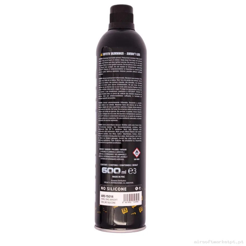 Botella Green Gas Arsenic Iron 10kg Sin Silicona — Gás & CO2 — Airsoft Market PT (foto 3)