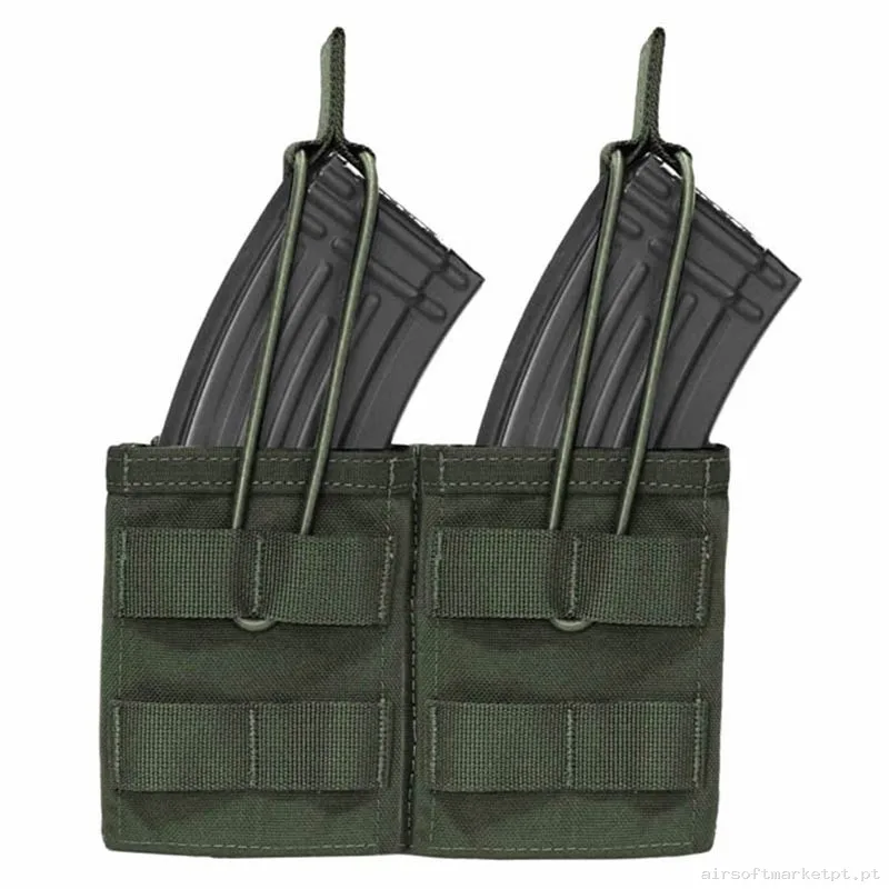 Pouch Magazine Pouch Doble Ak Warrior Assault Open Top verde od — Coletes & Rigs — Airsoft Market PT