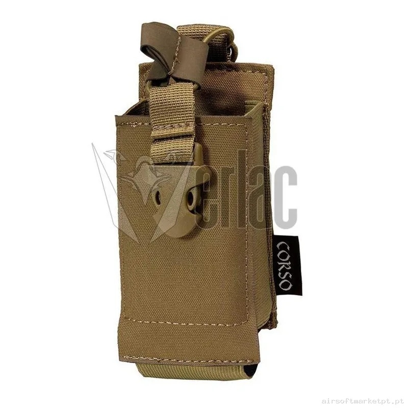 Pouch Walkie Dagger Molle Corso Coyote — Coletes & Rigs — Airsoft Market PT