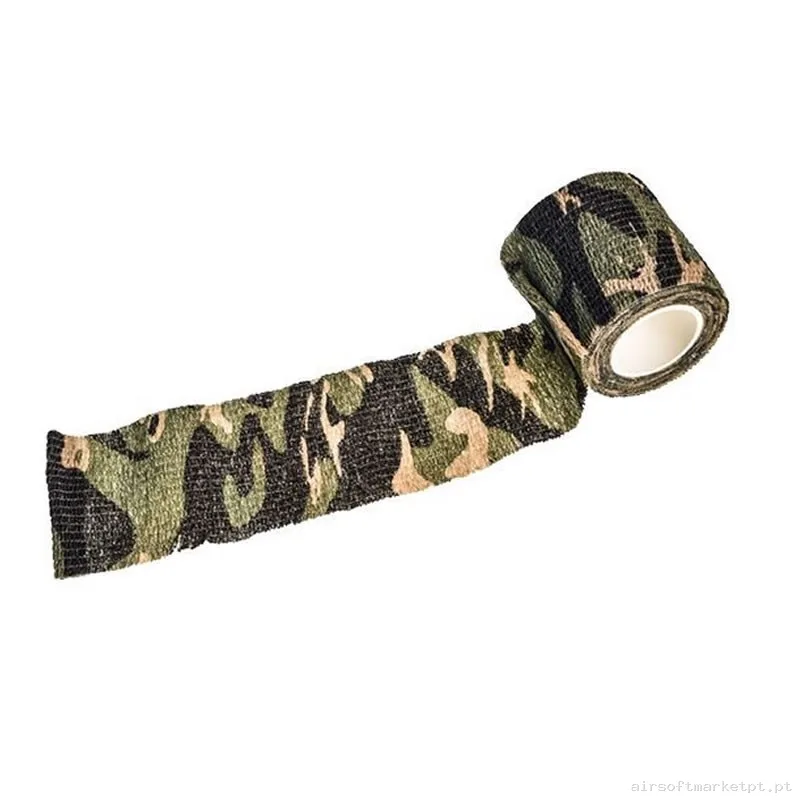 CINTA CAMUFLAJE - WOODLAND 5CM X 4.5M — Vestuário (Fardas) — Airsoft Market PT