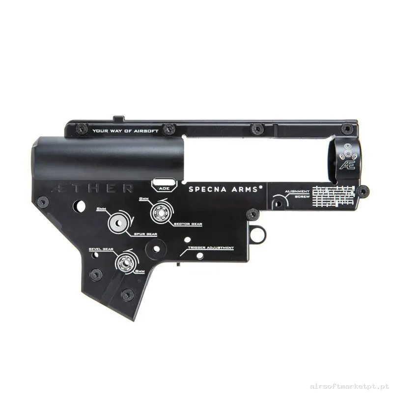 CARCASA GEARBOX V2 AETHER REFOZADA SPECNA ARMS PRIME — Peças Internas (AEG) — Airsoft Market PT