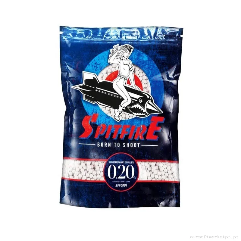 BOLAS SPITFIRE 0.20G NO BIO 1KG BLANCAS — Munição (BBs) — Airsoft Market PT