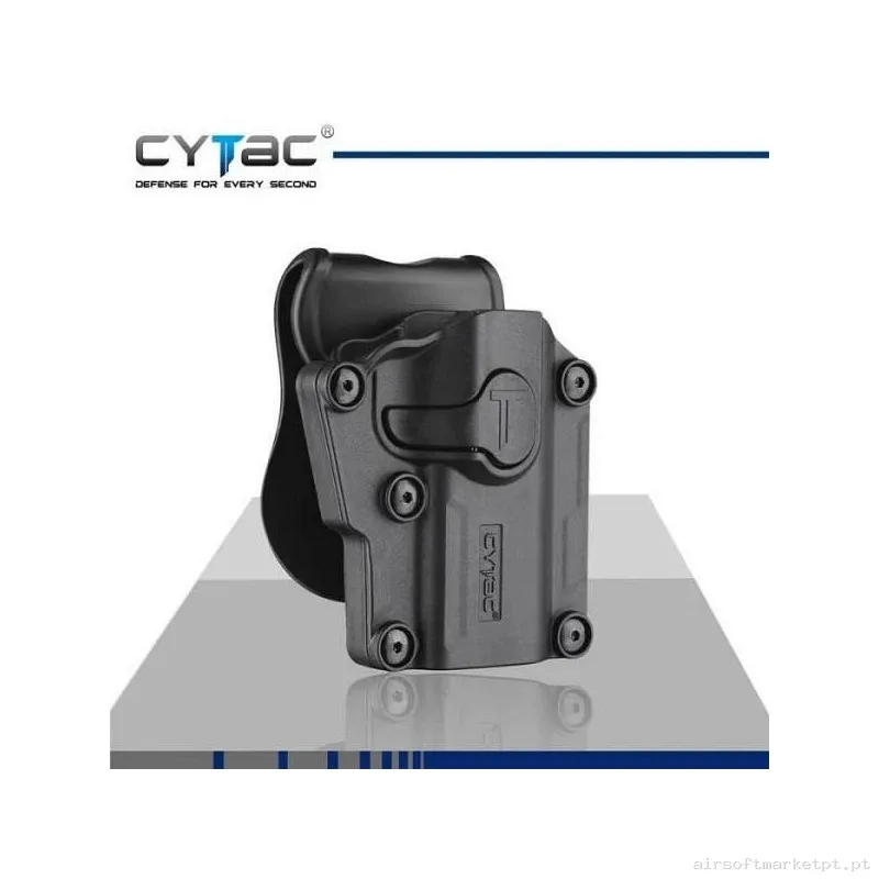 Pistolera Cytac Universal Alta Resistencia Negro — Gear Táctico — Airsoft Market PT