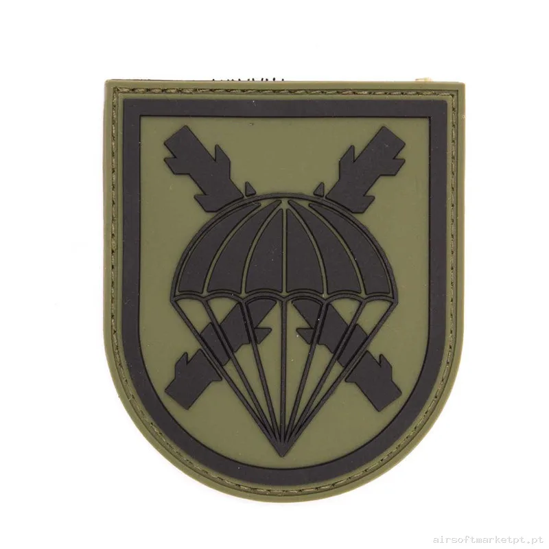 Parche Bripac PVC Verde OD Immortal Warrior — Patches & Decoração — Airsoft Market PT