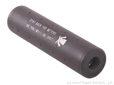 Silenciador Generico Stubyy Skull 110 mm — Supressores & Tracers — Airsoft Market PT