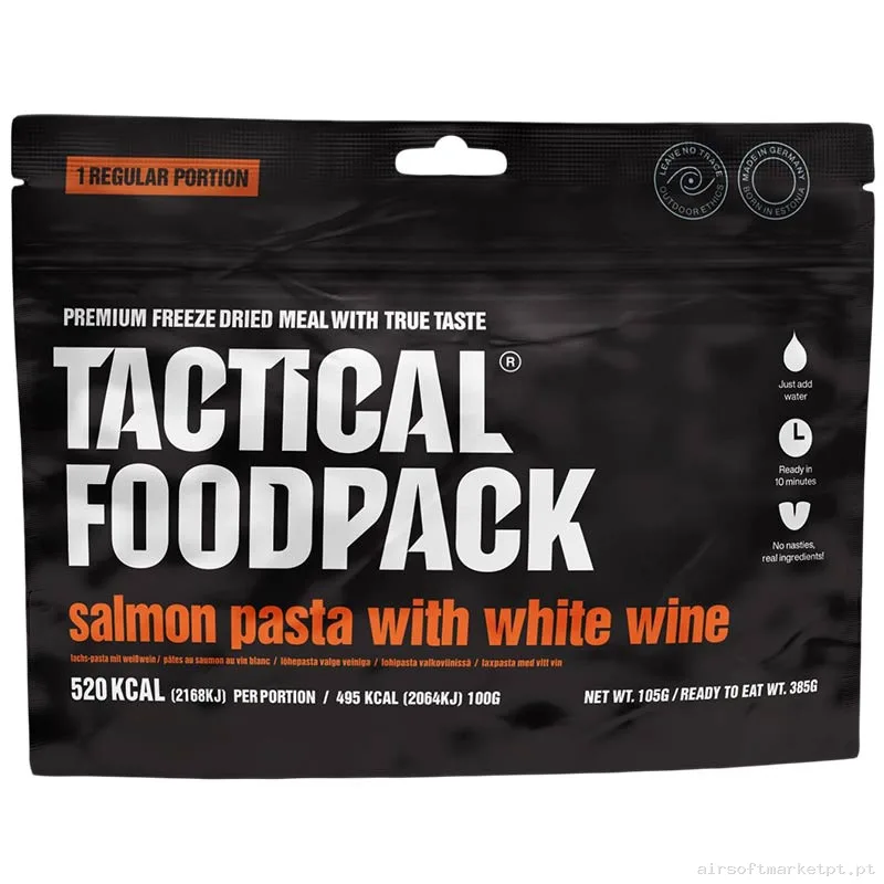 Comida Tactical Foodpack Massa com Salmão e Vinho branco — Outros — Airsoft Market PT