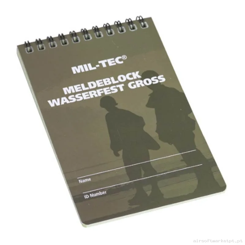 Caderno Impermeável Mil-Tec Waterproof Big Message Book — Vestuário (Fardas) — Airsoft Market PT