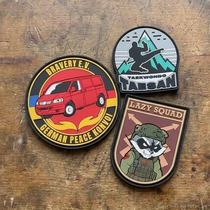 Custom 3D PVC Patches – Premium Military & Tactical Designs — Patches & Decoração — Airsoft Market PT
