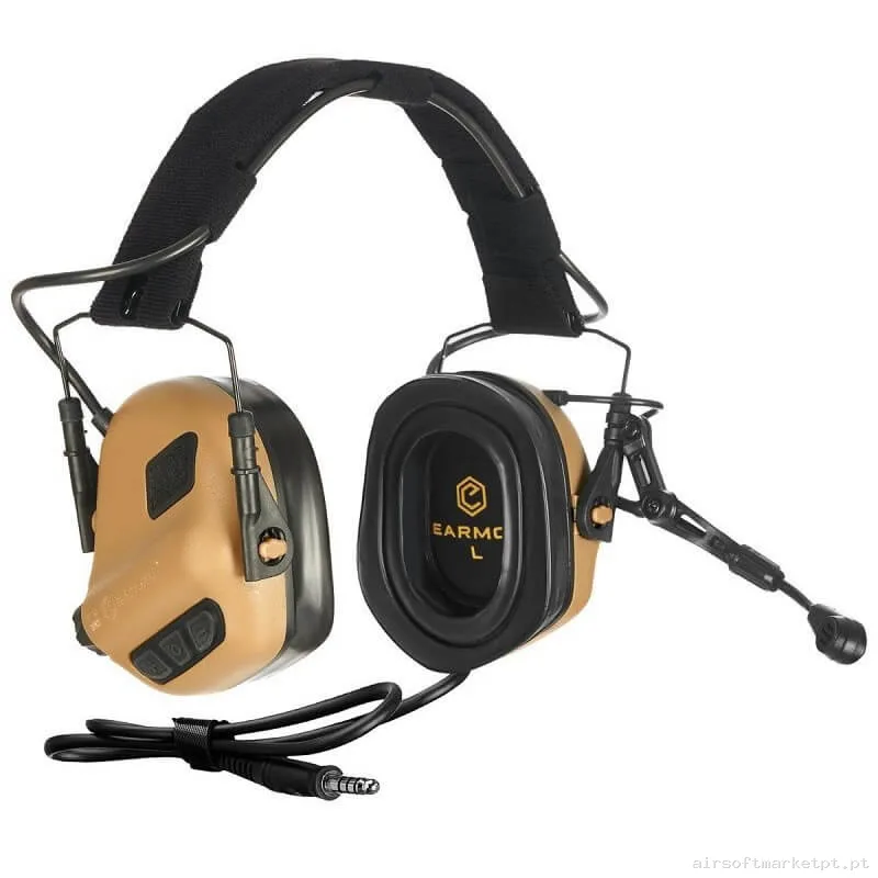 Comunicações Auricular Earmor M32 Plus Mod4 coyote Brown — Rádios & Comunicação — Airsoft Market PT